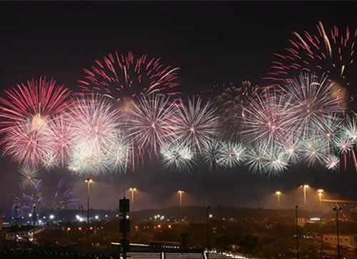 德惠市焰火晚会